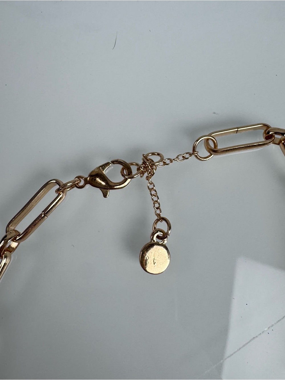AE American Eagle Necklace Jewelry Charm Bangle Chainlink Gold Sardines Flowers - Picture 2 of 6